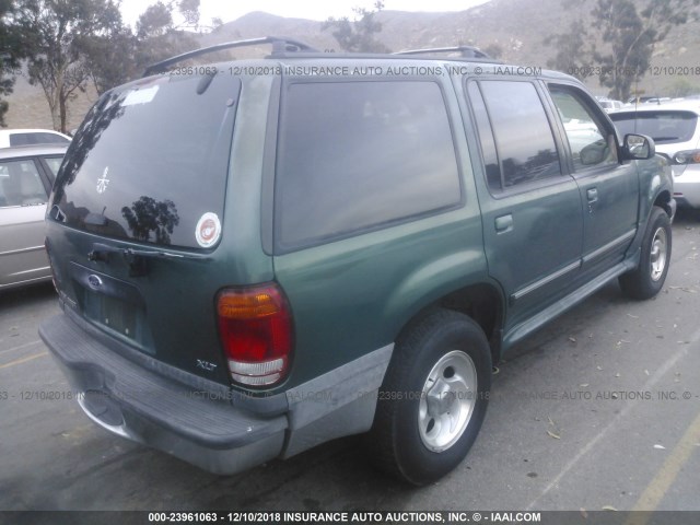 1FMZU63E41ZA26972 - 2001 FORD EXPLORER XLT GREEN photo 4