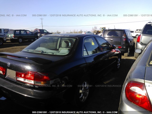 1HGCG66832A130541 - 2002 HONDA ACCORD EX/SE BLACK photo 4