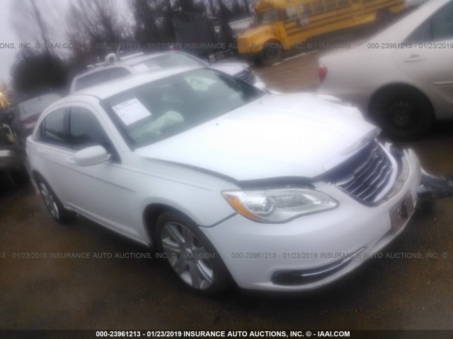 1C3CCBAB4DN685973 - 2013 CHRYSLER 200 LX WHITE photo 1