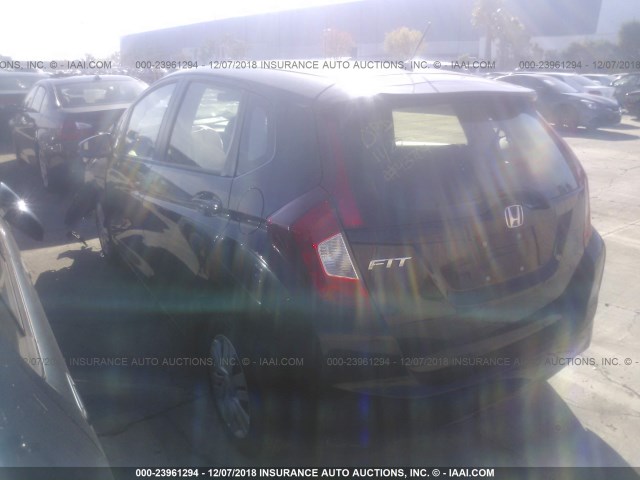 JHMGK5H53GX016716 - 2016 HONDA FIT LX BLACK photo 3