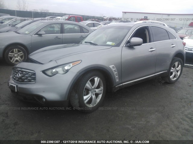 JN8AS1MW8AM856602 - 2010 INFINITI FX35 GRAY photo 2