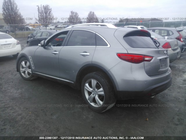 JN8AS1MW8AM856602 - 2010 INFINITI FX35 GRAY photo 3