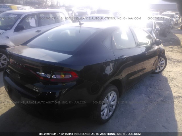 1C3CDFBBXED901755 - 2014 DODGE DART SXT BLACK photo 4