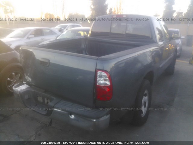 5TBRU34156S467123 - 2006 TOYOTA TUNDRA ACCESS CAB SR5 BLUE photo 4