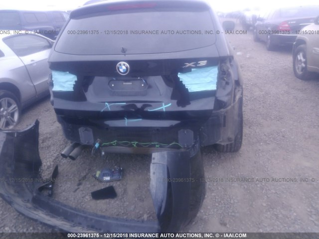 5UXWX5C51CL724095 - 2012 BMW X3 XDRIVE28I BLACK photo 6