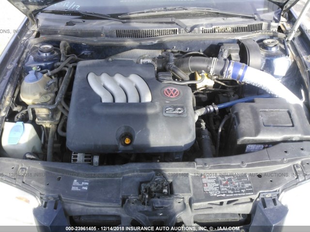 3VWSK69M23M069346 - 2003 VOLKSWAGEN JETTA GLS BLUE photo 10