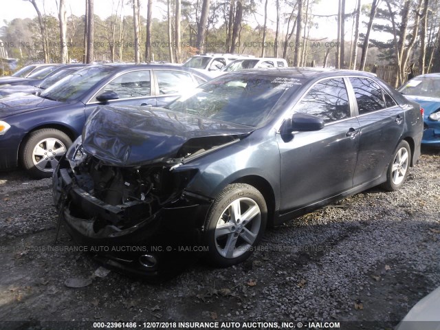 4T1BF1FK8CU191150 - 2012 TOYOTA CAMRY SE/LE/XLE BLUE photo 2