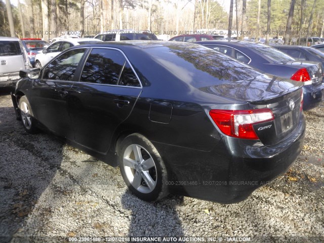 4T1BF1FK8CU191150 - 2012 TOYOTA CAMRY SE/LE/XLE BLUE photo 3