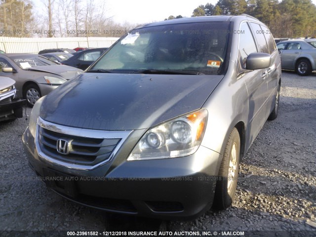 5FNRL38609B012303 - 2009 HONDA ODYSSEY EXL GRAY photo 2