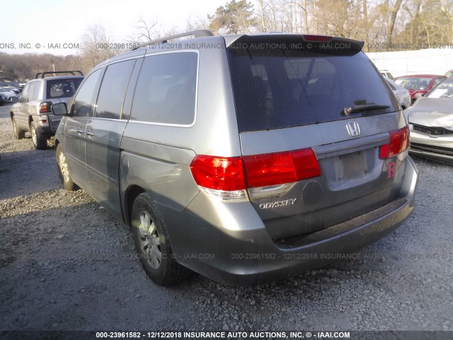 5FNRL38609B012303 - 2009 HONDA ODYSSEY EXL GRAY photo 3