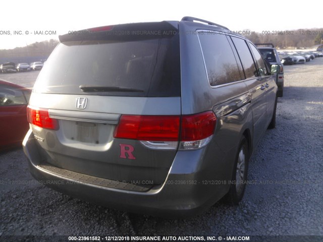 5FNRL38609B012303 - 2009 HONDA ODYSSEY EXL GRAY photo 4