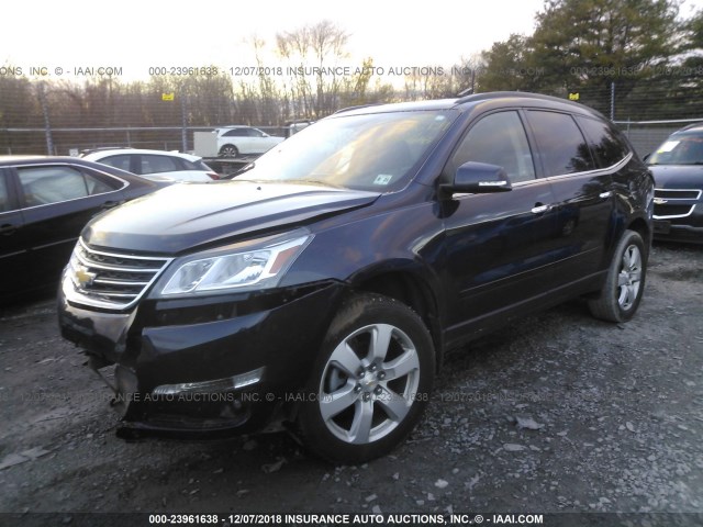 1GNKVGKD1GJ319146 - 2016 CHEVROLET TRAVERSE LT BLUE photo 2