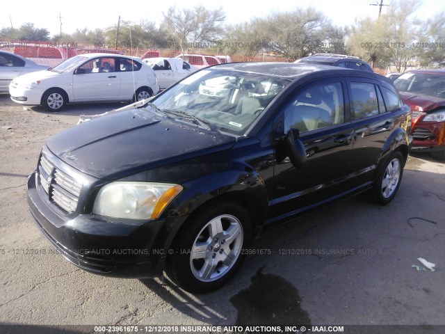 1B3HB48A09D207030 - 2009 DODGE CALIBER SXT BLACK photo 2