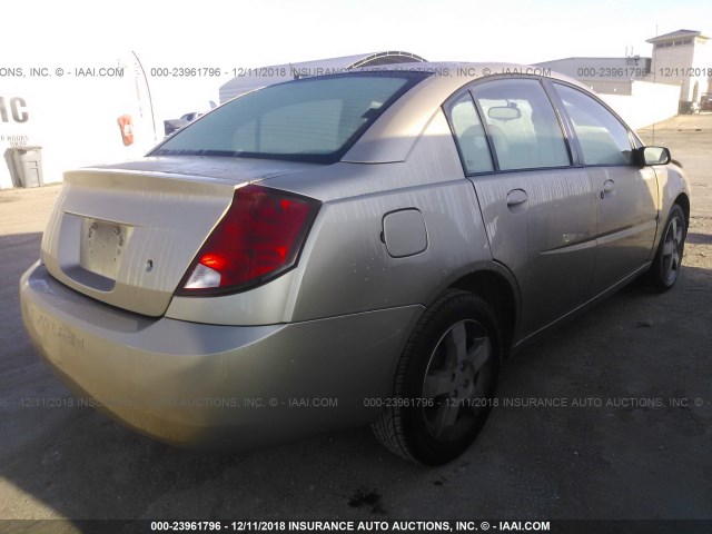 1G8AL55F76Z136226 - 2006 SATURN ION LEVEL 3 BEIGE photo 4