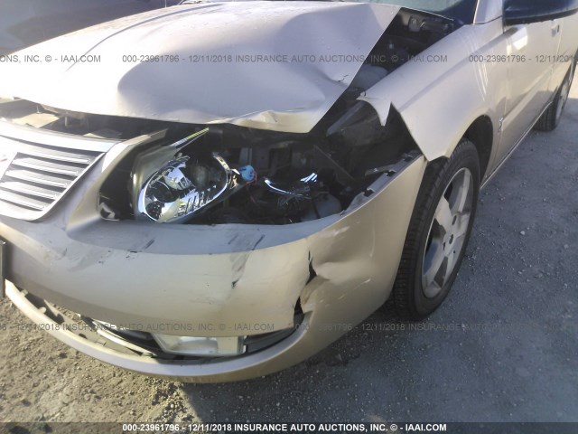 1G8AL55F76Z136226 - 2006 SATURN ION LEVEL 3 BEIGE photo 6