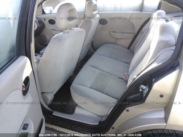 1G8AL55F76Z136226 - 2006 SATURN ION LEVEL 3 BEIGE photo 8