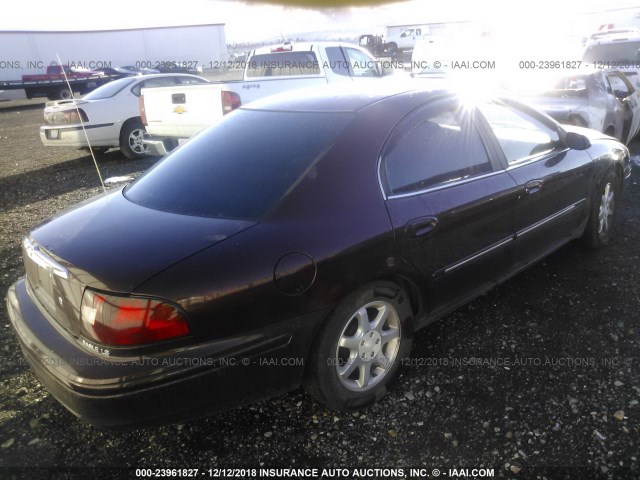 1MEFM53U71G621267 - 2001 MERCURY SABLE LS MAROON photo 4