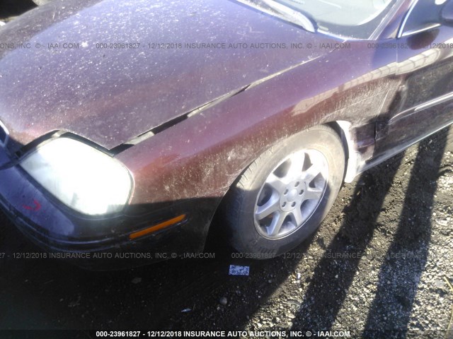 1MEFM53U71G621267 - 2001 MERCURY SABLE LS MAROON photo 6