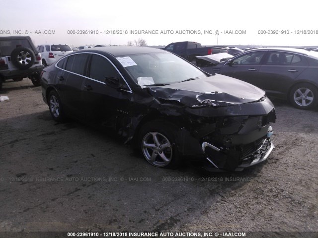 1G1ZB5ST4JF291177 - 2018 CHEVROLET MALIBU LS შავი ფოტო 1