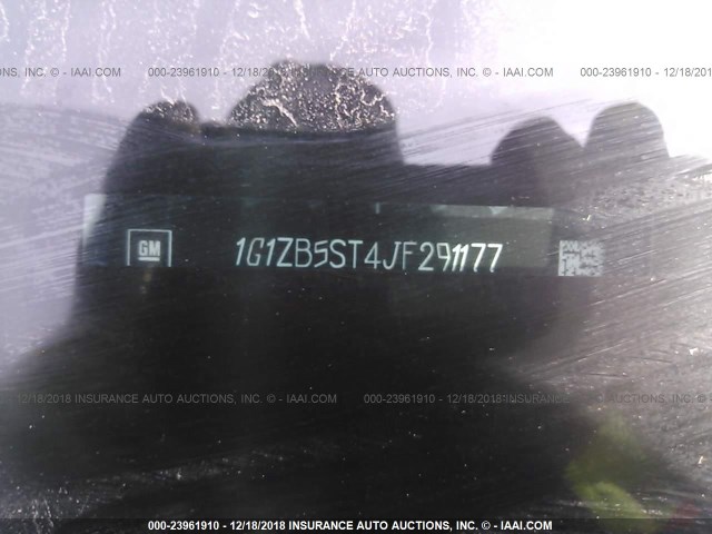 1G1ZB5ST4JF291177 - 2018 CHEVROLET MALIBU LS შავი ფოტო 9