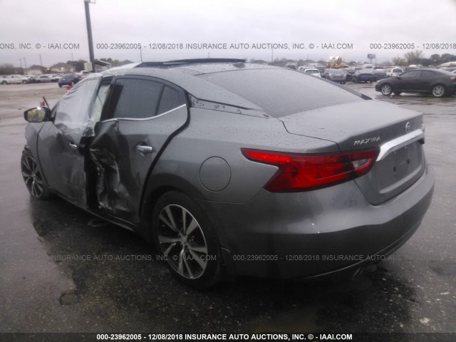 1N4AA6AP5GC377650 - 2016 NISSAN MAXIMA 3.5S/SV/SL/SR/PLAT GRAY photo 3