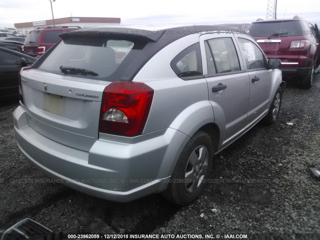 1B3HB28A19D152950 - 2009 DODGE CALIBER SE SILVER photo 4