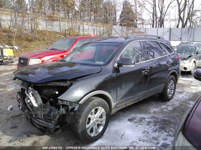 KM8NUDCCXCU183522 - 2012 HYUNDAI VERACRUZ GLS/LIMITED BLACK photo 2