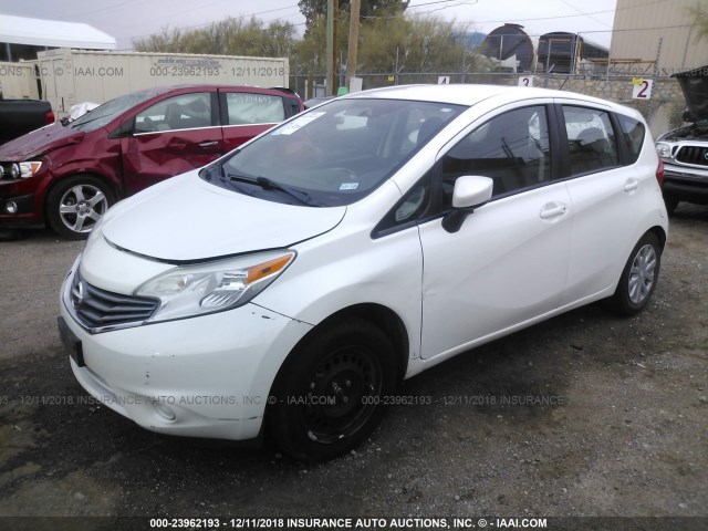 3N1CE2CP7FL383016 - 2015 NISSAN VERSA NOTE S/S PLUS/SV/SL/SR WHITE photo 2