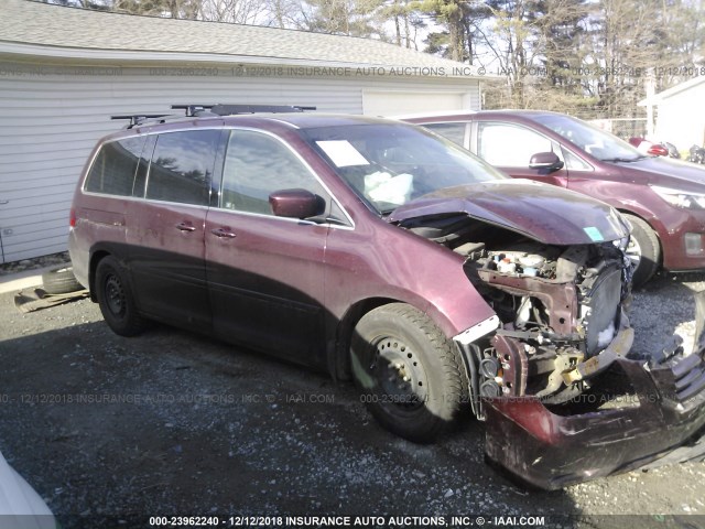 5FNRL3H68AB038099 - 2010 HONDA ODYSSEY EXL MAROON photo 1