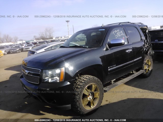 1GNFK33049J125082 - 2009 CHEVROLET TAHOE K1500 LTZ BLACK photo 2