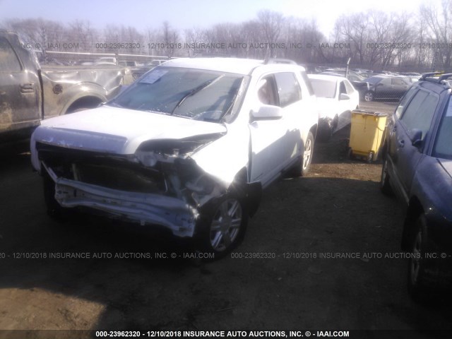 2GKALREK3E6163707 - 2014 GMC TERRAIN SLE WHITE photo 2