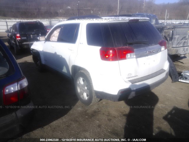 2GKALREK3E6163707 - 2014 GMC TERRAIN SLE WHITE photo 3