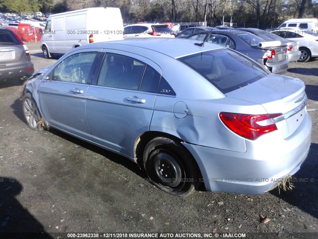 1C3CCBAB3DN670946 - 2013 CHRYSLER 200 LX 浅蓝色 照片 3