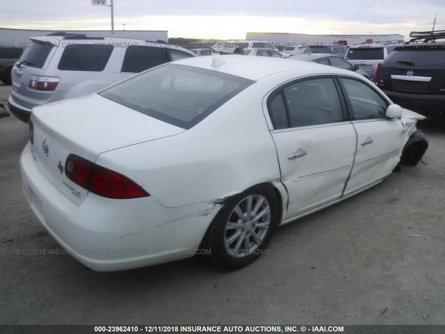 1G4HD57M19U150827 - 2009 BUICK LUCERNE CXL WHITE photo 4