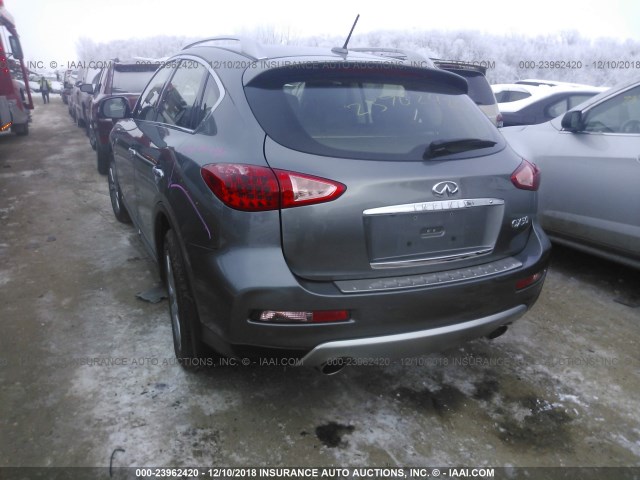 JN1BJ0RR6GM270900 - 2016 INFINITI QX50 GRAY photo 3