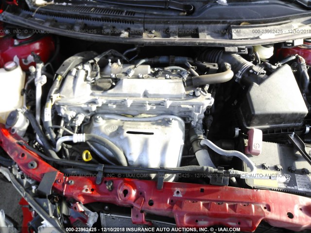 JTKJF5C74GJ015249 - 2016 TOYOTA SCION TC 红色 照片 10