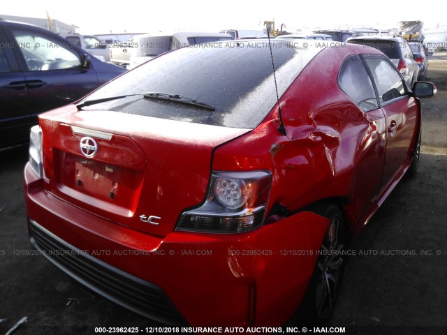 JTKJF5C74GJ015249 - 2016 TOYOTA SCION TC 红色 照片 4
