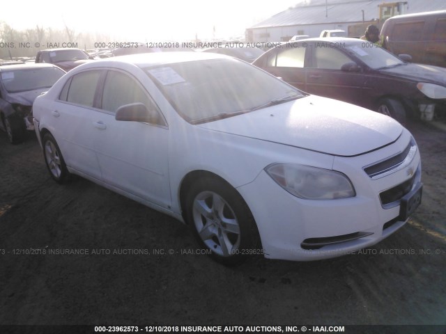 1G1ZG57B49F115792 - 2009 CHEVROLET MALIBU LS WHITE photo 1