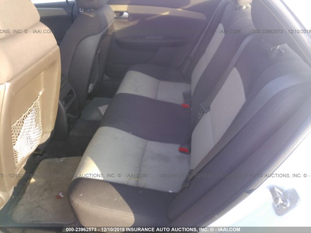 1G1ZG57B49F115792 - 2009 CHEVROLET MALIBU LS WHITE photo 8