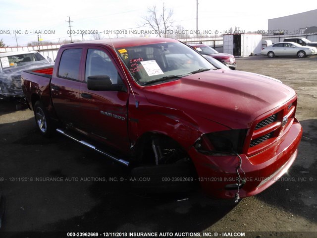 1C6RD7KTXCS167560 - 2012 DODGE RAM 1500 ST RED photo 1