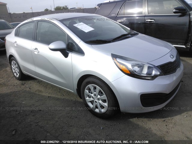 KNADM4A3XE6326556 - 2014 KIA RIO LX SILVER photo 1