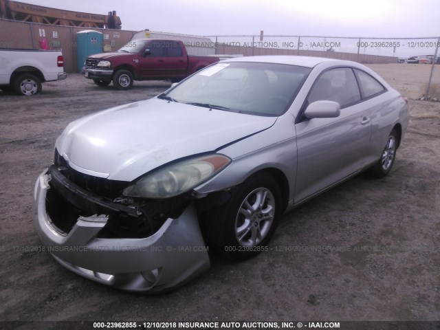 4T1CE38P36U645112 - 2006 TOYOTA CAMRY SOLARA SE/SLE SILVER photo 2