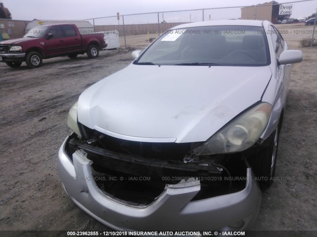 4T1CE38P36U645112 - 2006 TOYOTA CAMRY SOLARA SE/SLE SILVER photo 6