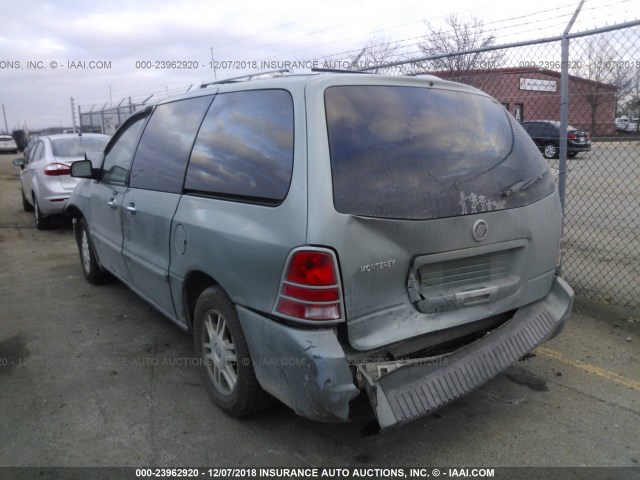 2MRDA22237BJ01581 - 2007 MERCURY MONTEREY LUXURY GREEN photo 3