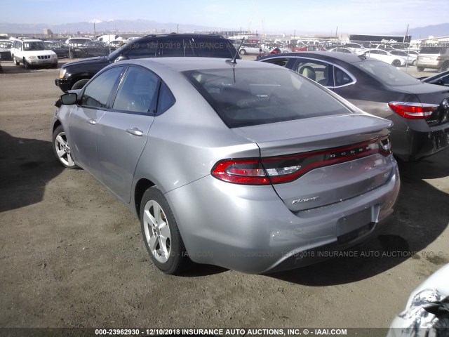 1C3CDFBB2GD766189 - 2016 DODGE DART SXT GRAY photo 2