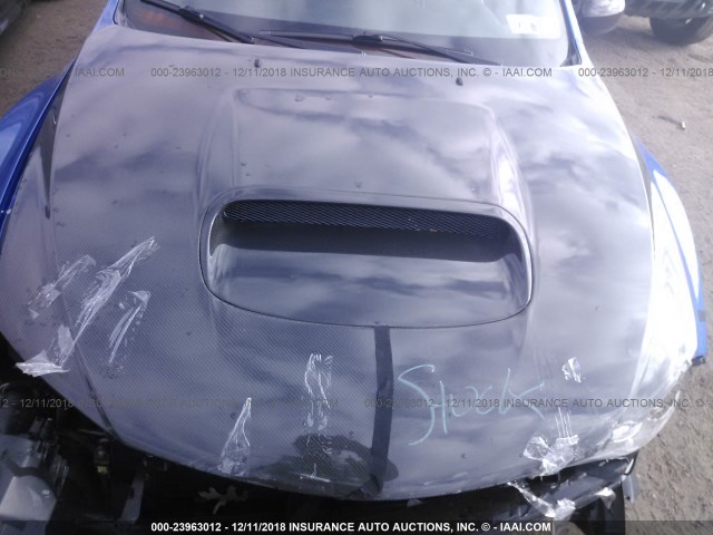 JF1GV7F69DG034283 - 2013 SUBARU IMPREZA WRX BLUE photo 10