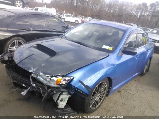 JF1GV7F69DG034283 - 2013 SUBARU IMPREZA WRX BLUE photo 2