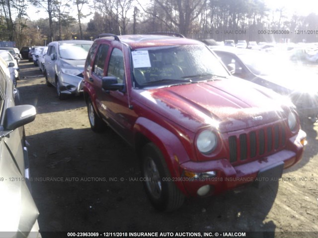 1J4GL58K33W729601 - 2003 JEEP LIBERTY LIMITED RED photo 1