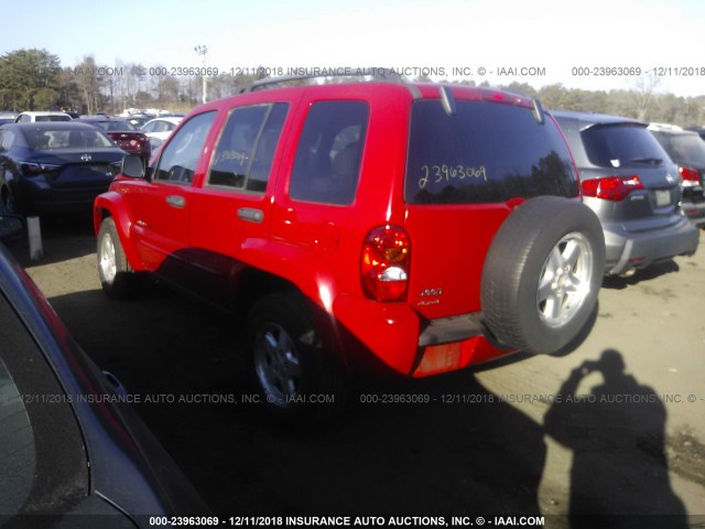 1J4GL58K33W729601 - 2003 JEEP LIBERTY LIMITED RED photo 3