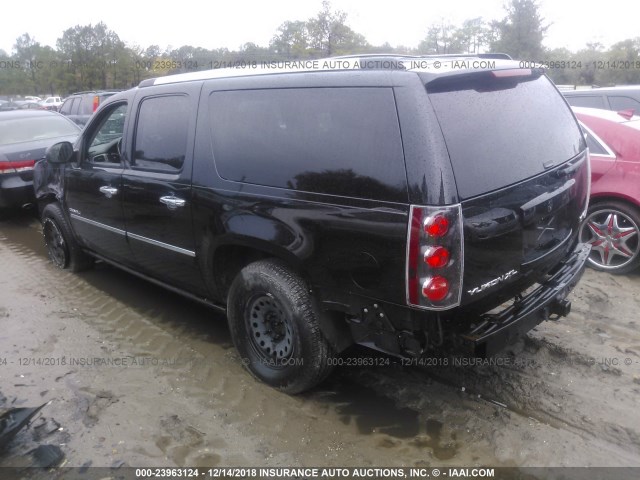 1GKS1MEF2ER157305 - 2014 GMC YUKON XL DENALI BLACK photo 3